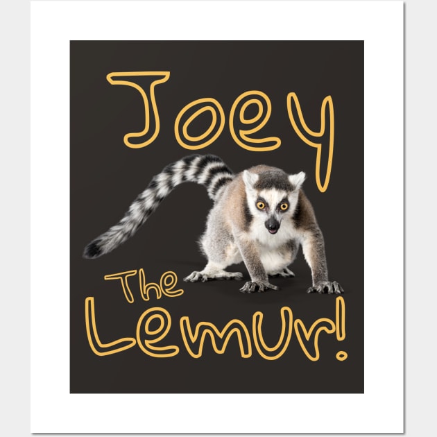 Joey The Lemur! Wall Art by TJWDraws